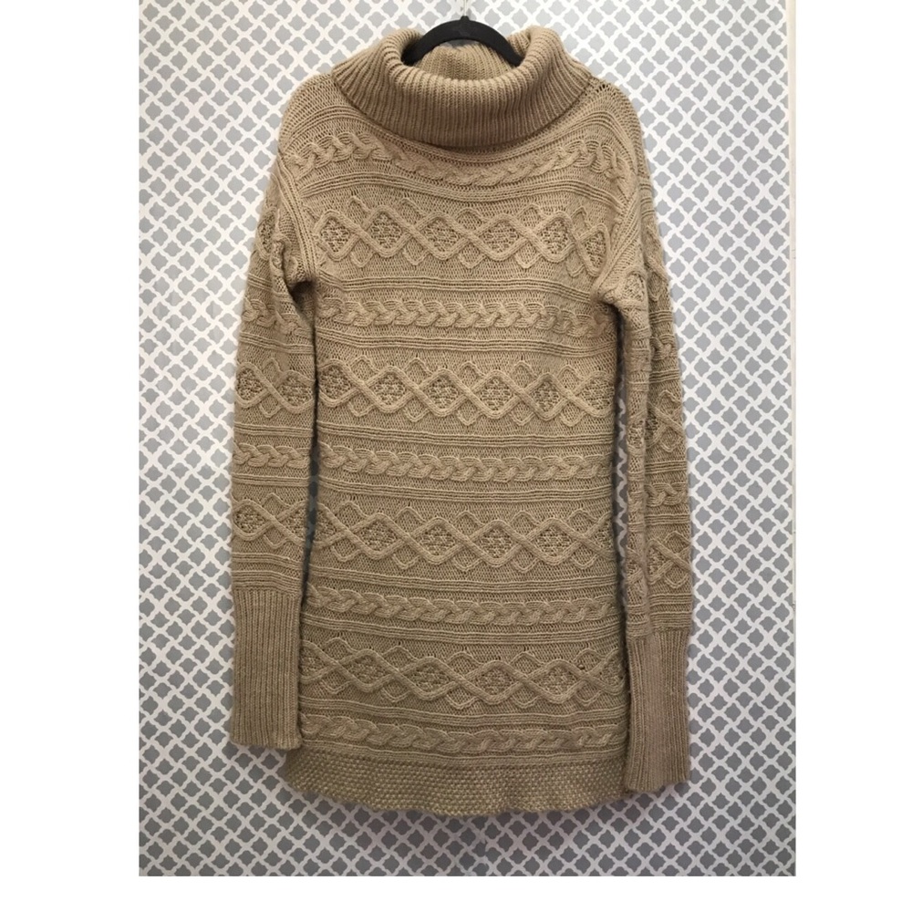 Reiss Jilsy Jumper Dress in Oatmeal Size L